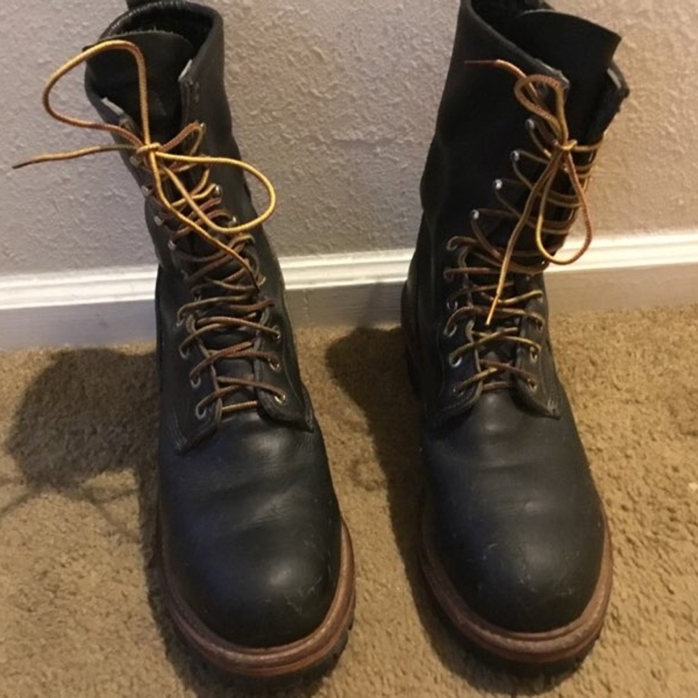Red Wing model #2218 Steel Toe Logger Boots